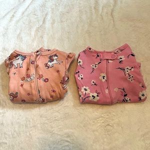 The Children’s Place | Wonder Nation | 0-3 Months Footie Pajamas | Lot of 2